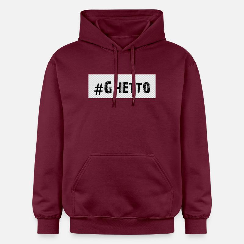 Ghetto - Sweat à capuche Softstyle® Gildan Unisexe - maroon