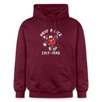 Würfel kritisch - Gildan Unisex Softstyle® Midweight Hoodie - Maroon - Vorne - Liana (172cm) & Jaron (178cm)