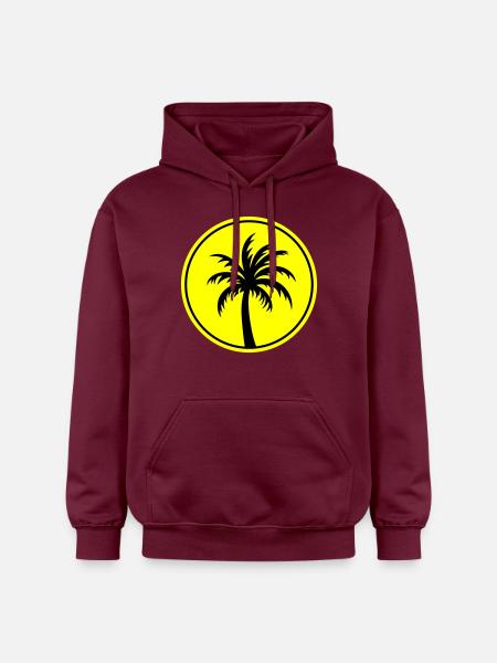 Palm Tree Holiday Beach - Gildan Unisex Softstyle® Midweight Hoodie - maroon