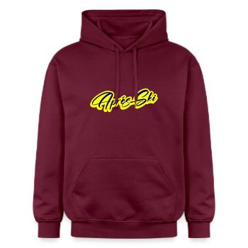 Après-ski - Sweat à capuche Softstyle® Gildan Unisexe - maroon - Devant - Liana (172cm) & Jaron (178cm)