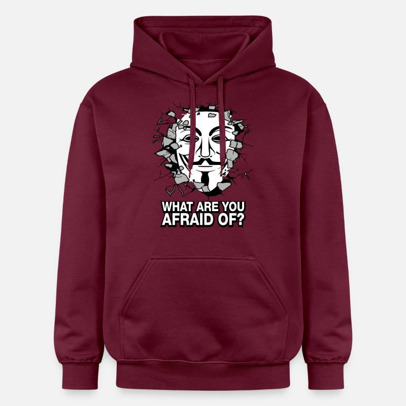 De quoi avez-vous peur? - Sweat à capuche Softstyle® Gildan Unisexe - maroon