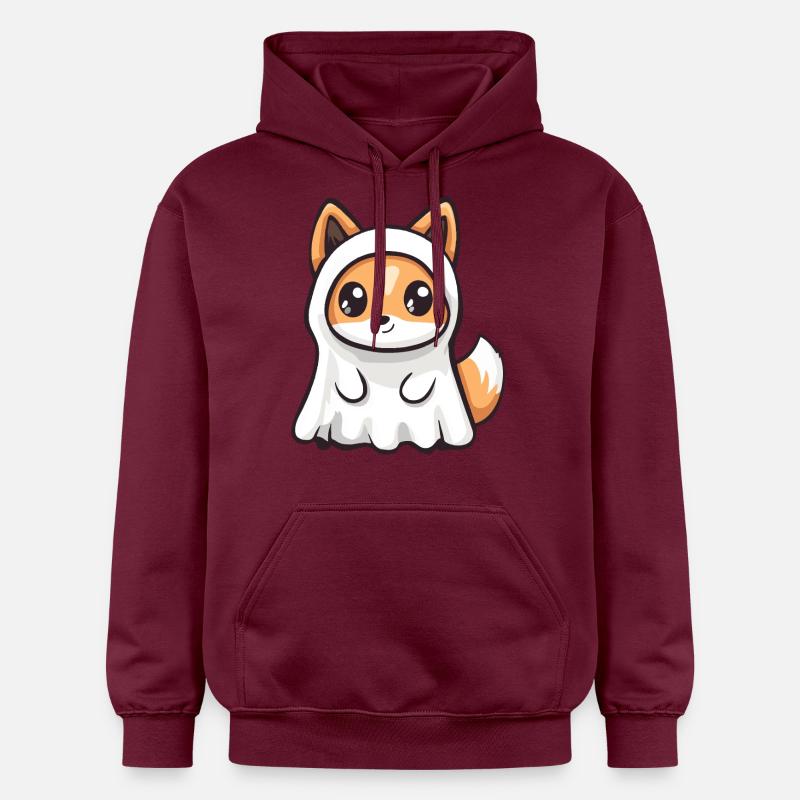Fuchs Halloween Comic Geist - Gildan Unisex Softstyle® Midweight Hoodie - Maroon