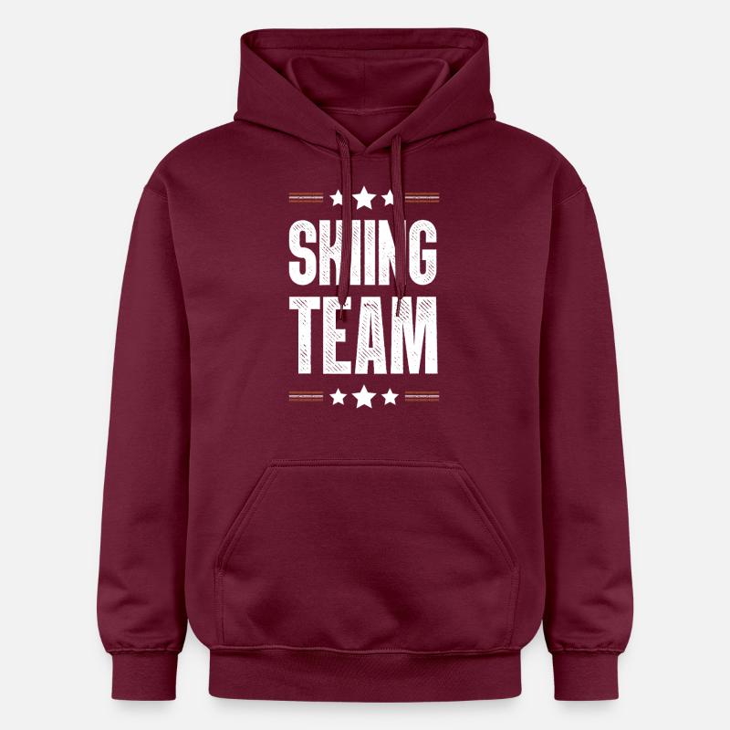 Équipe de ski - Sweat à capuche Softstyle® Gildan Unisexe - maroon