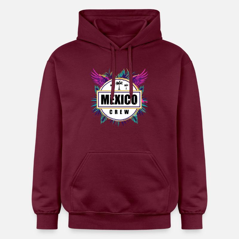 Mexique Crew Tropical - Sweat à capuche Softstyle® Gildan Unisexe - maroon