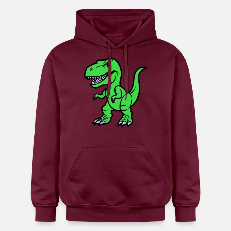 Bande dessinée T Rex - Sweat à capuche Softstyle® Gildan Unisexe - maroon