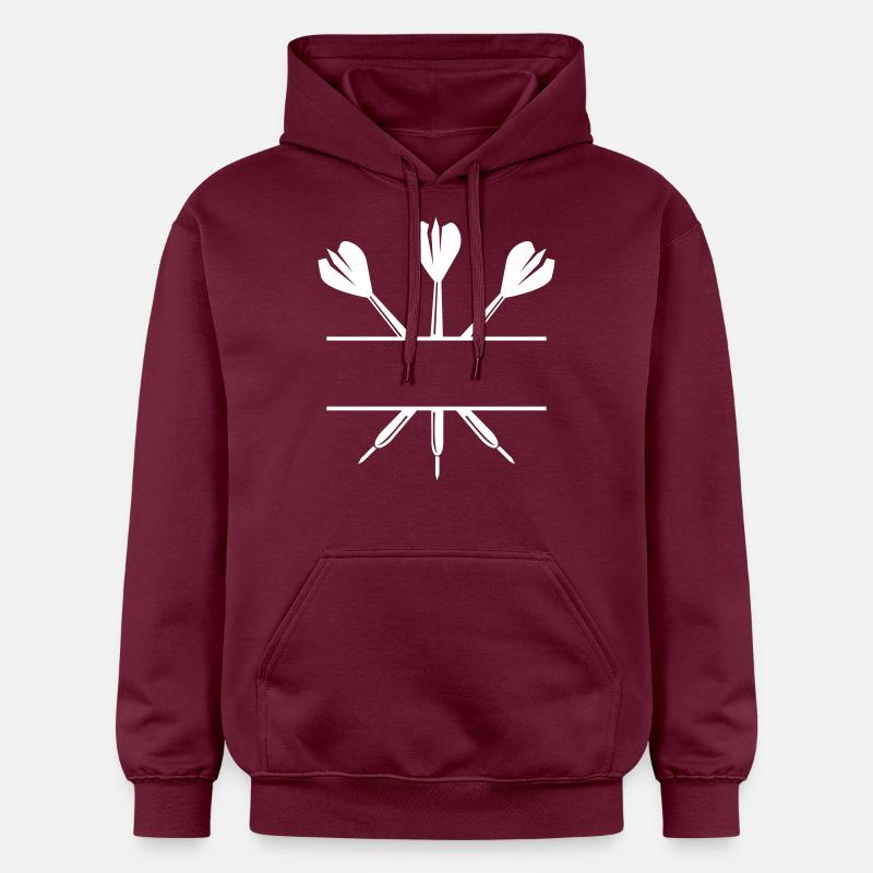 fléchettes - Sweat à capuche Softstyle® Gildan Unisexe - maroon