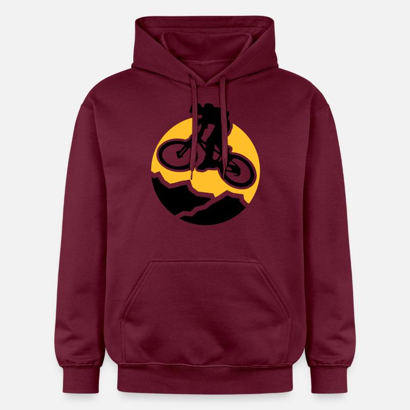 MountainBiker3 - Sweat à capuche Softstyle® Gildan Unisexe - maroon