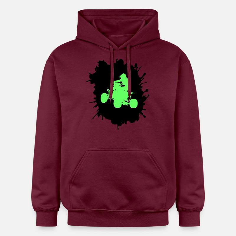 Blobs de pilote quadruple - Sweat à capuche Softstyle® Gildan Unisexe - maroon