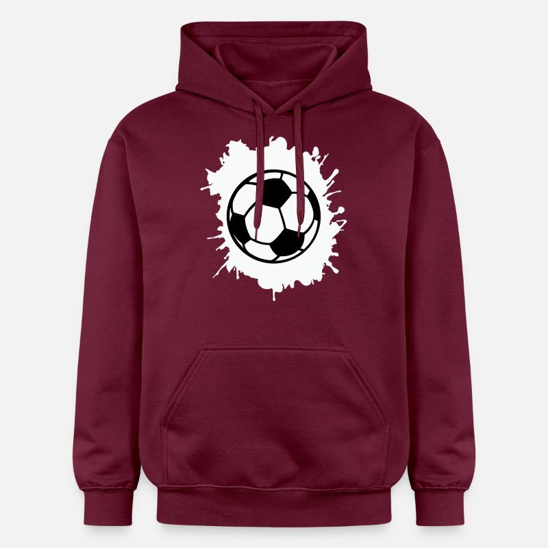Blobs de football - Sweat à capuche Softstyle® Gildan Unisexe - maroon