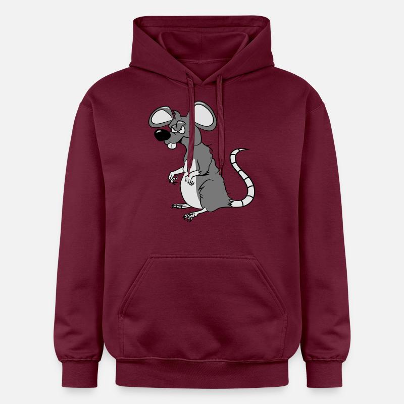 Rat mal drôle cool - Sweat à capuche Softstyle® Gildan Unisexe - maroon