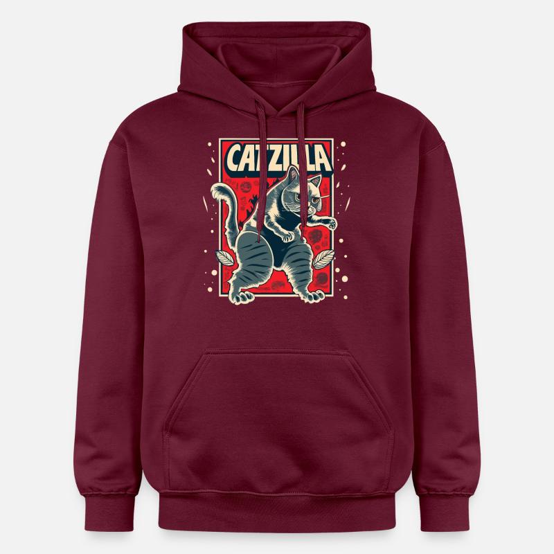 Catzilla - Sweat à capuche Softstyle® Gildan Unisexe - maroon