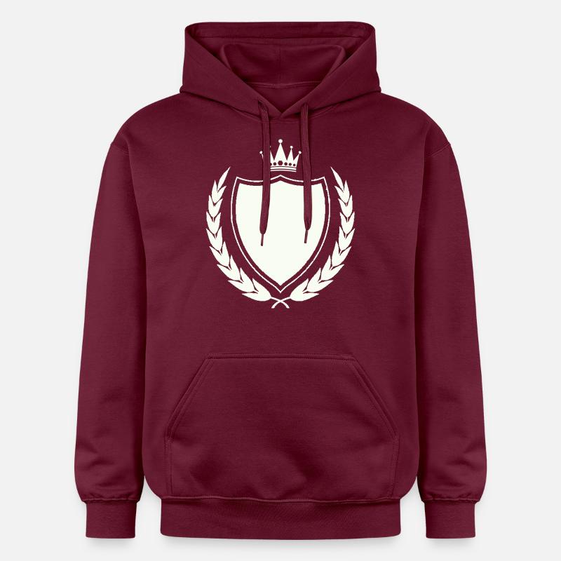 Armoiries Couronne - Sweat à capuche Softstyle® Gildan Unisexe - maroon