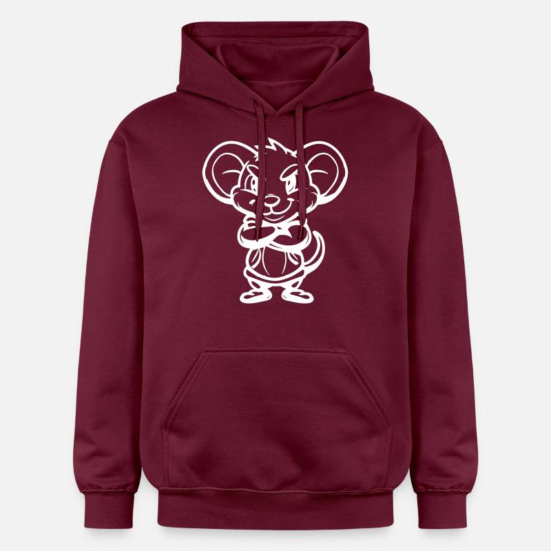 souris - Sweat à capuche Softstyle® Gildan Unisexe - maroon