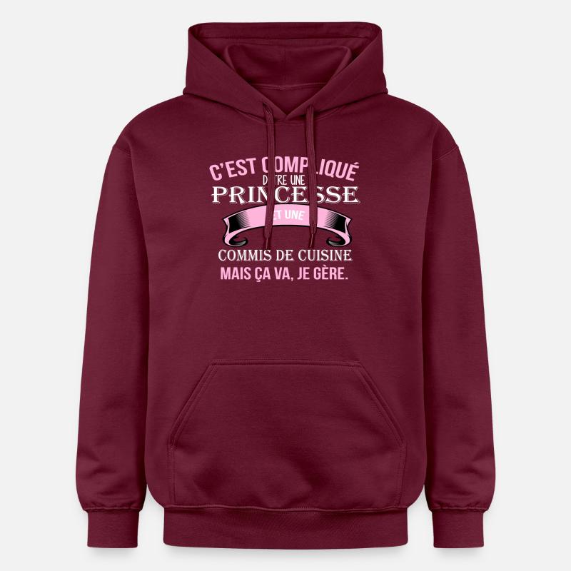 Commis de cuisine - Sweat à capuche Softstyle® Gildan Unisexe - maroon