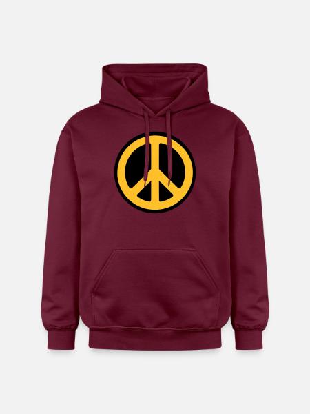 Peace - Gildan Unisex Softstyle® Midweight Hoodie - maroon