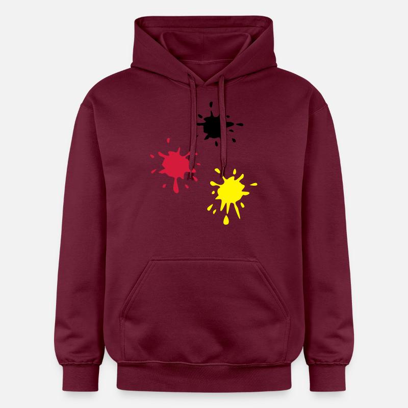 Kunst, Klecks, kunstklecks (super cheap!) - Gildan Unisex Softstyle® Midweight Hoodie - Maroon