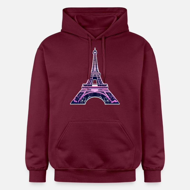 Eiffel tower #9 - Sweat à capuche Softstyle® Gildan Unisexe - maroon