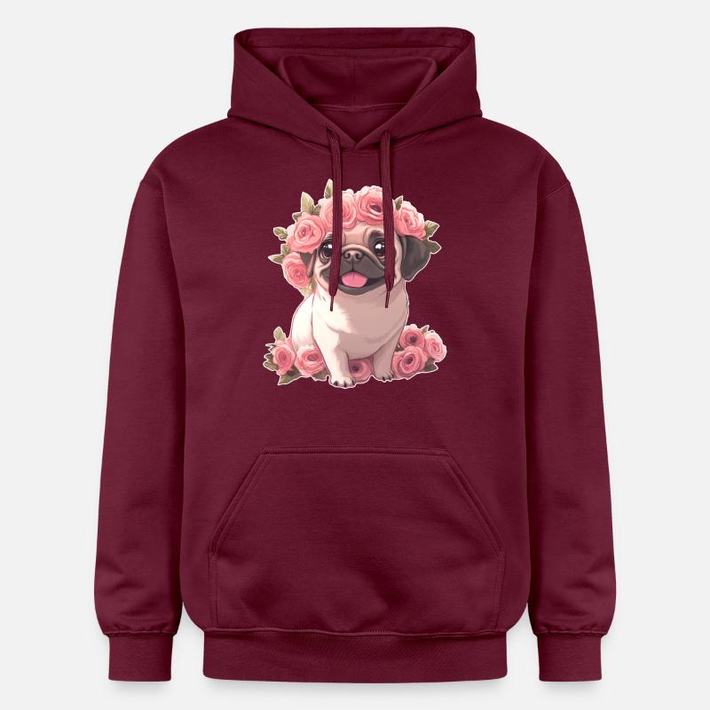 Carlin - Sweat à capuche Softstyle® Gildan Unisexe - maroon