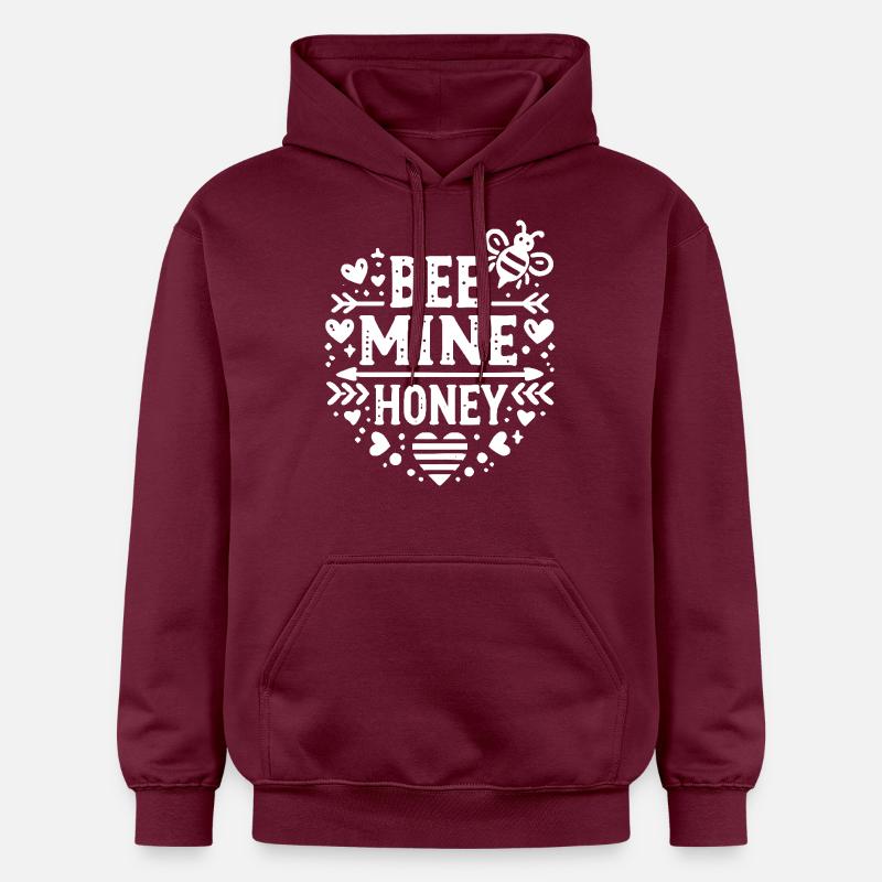abeille mon miel blanc - Sweat à capuche Softstyle® Gildan Unisexe - maroon