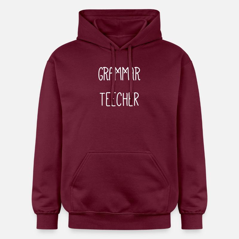 Professeur de grammaire autodérisoire - Sweat à capuche Softstyle® Gildan Unisexe - maroon