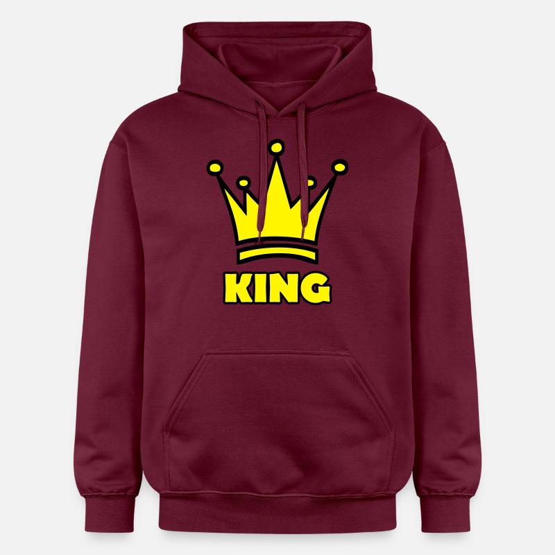 king - Sweat à capuche Softstyle® Gildan Unisexe - maroon