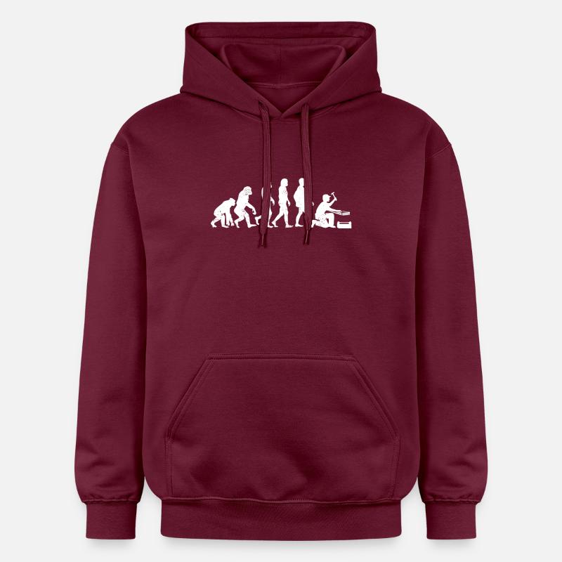 évolution Zimmermann, professions, artisans - Sweat à capuche Softstyle® Gildan Unisexe - maroon
