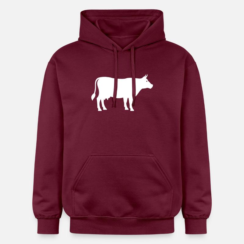 vaches - Sweat à capuche Softstyle® Gildan Unisexe - maroon