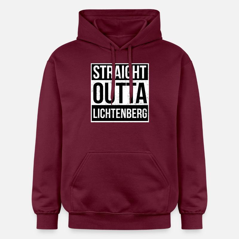 Straight Outta Lichtenberg - Sweat à capuche Softstyle® Gildan Unisexe - maroon