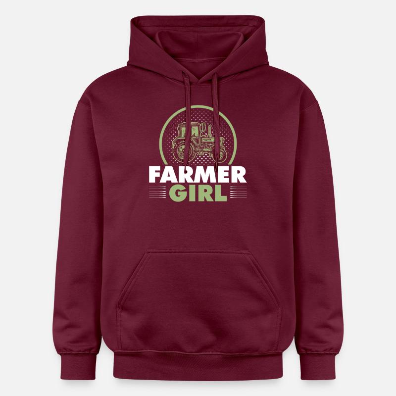 GIRL ÉLEVAGE - Sweat à capuche Softstyle® Gildan Unisexe - maroon