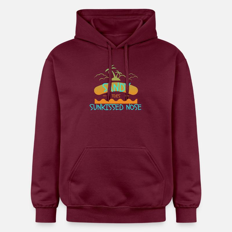 Sunkissed - Sweat à capuche Softstyle® Gildan Unisexe - maroon