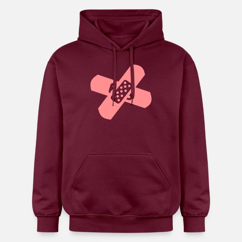 pansement medicale bobo 2 - Sweat à capuche Softstyle® Gildan Unisexe - maroon