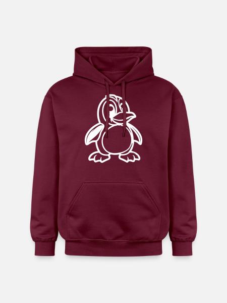 Penguin Comic - Gildan Unisex Softstyle® Midweight Hoodie - maroon
