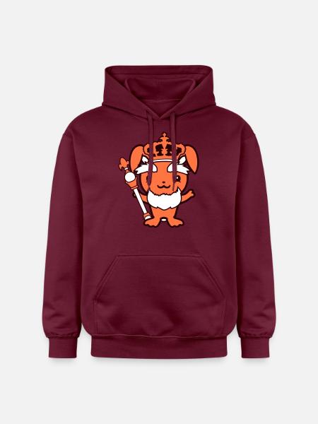 Kaninkonge Krone Gammel Scepter Hersker Leder - Gildan Softstyle® Midweight unisex-hoodie - maroon