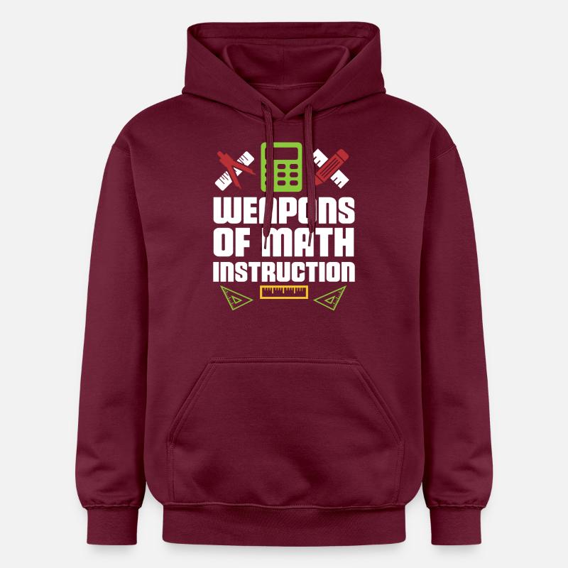 Math professeur de mathématiques - Sweat à capuche Softstyle® Gildan Unisexe - maroon