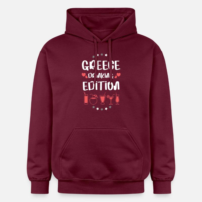 Équipe de boisson en Grèce - Sweat à capuche Softstyle® Gildan Unisexe - maroon