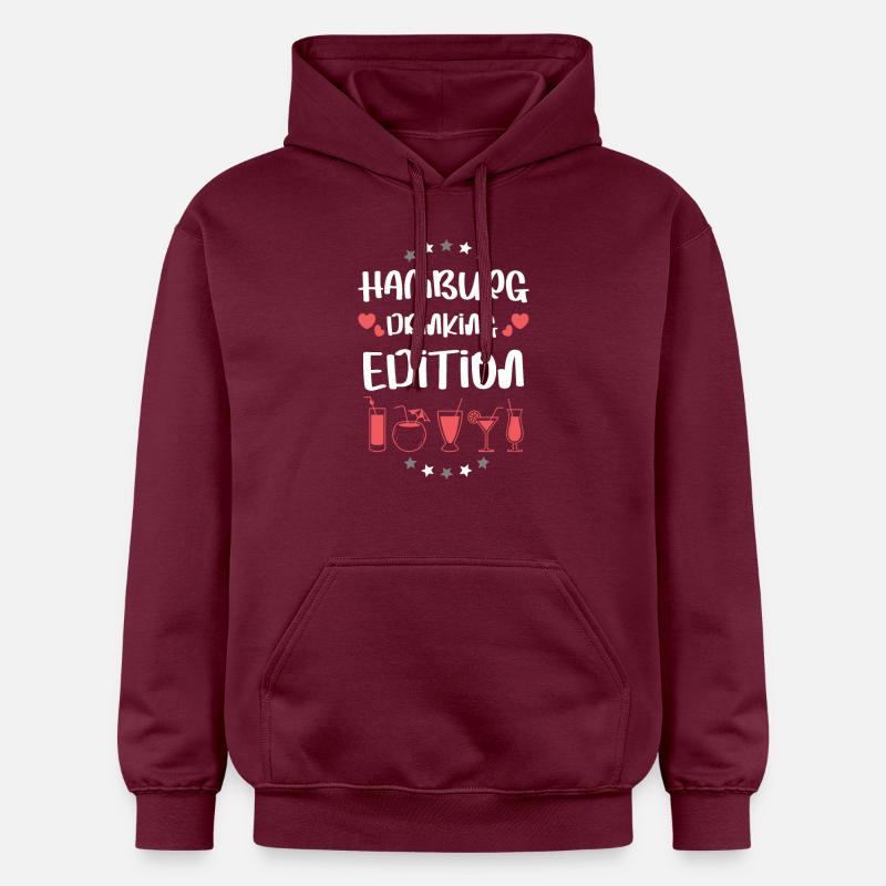 L’équipe de boisson de Hambourg - Sweat à capuche Softstyle® Gildan Unisexe - maroon