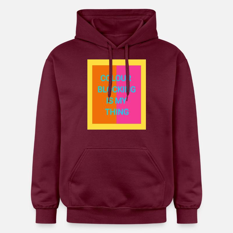 Blocage des couleurs - Sweat à capuche Softstyle® Gildan Unisexe - maroon