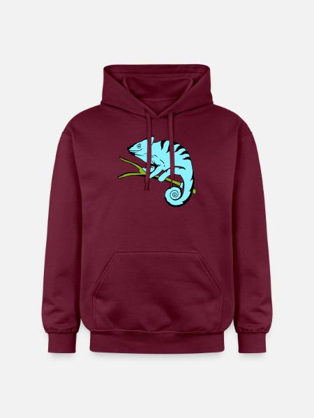 funny cameleon 02 copy - Gildan Unisex Softstyle® Midweight Hoodie - maroon