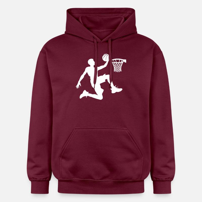 Basketteur - Sweat à capuche Softstyle® Gildan Unisexe - maroon