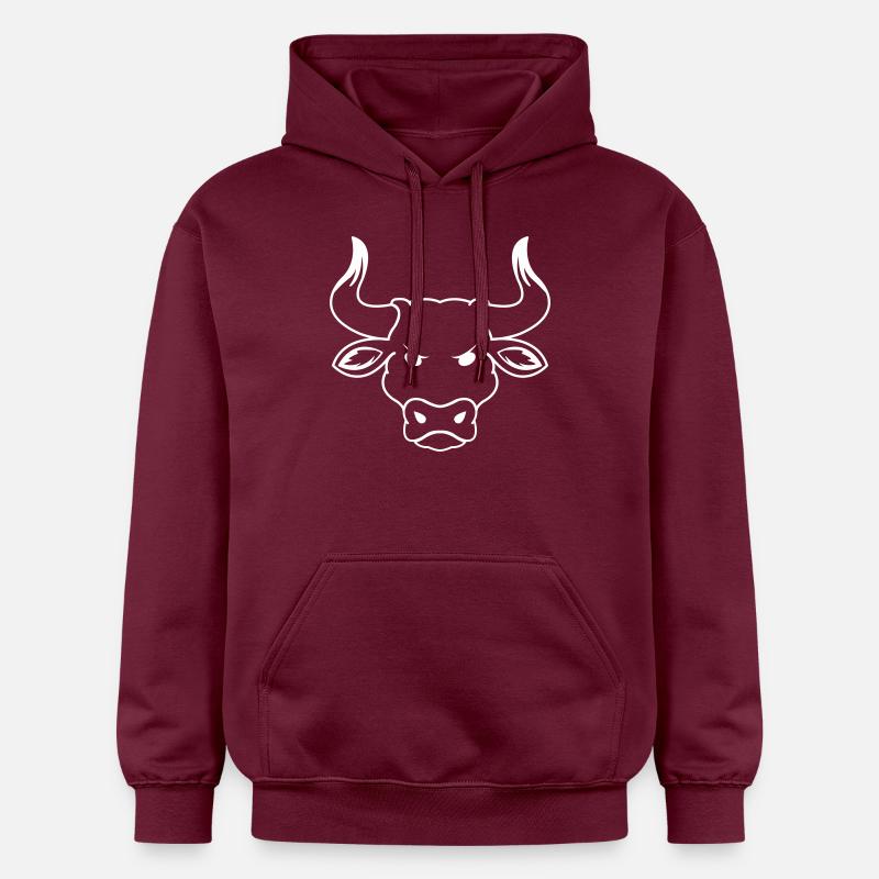 taureau - Sweat à capuche Softstyle® Gildan Unisexe - maroon