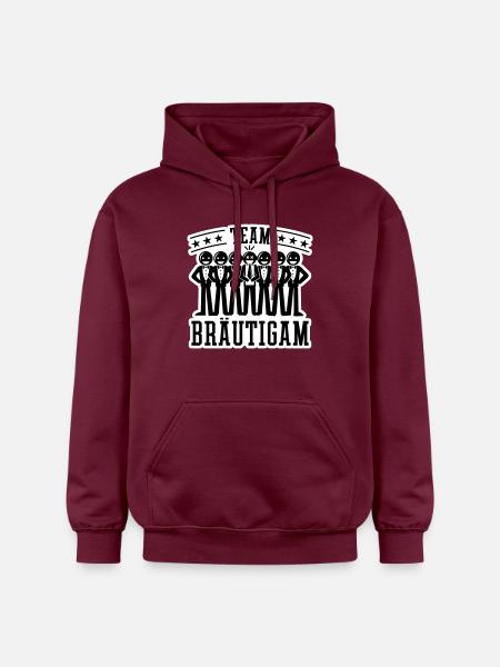 Wedding Groom Bachelor Party - Gildan Unisex Softstyle® Midweight Hoodie - maroon