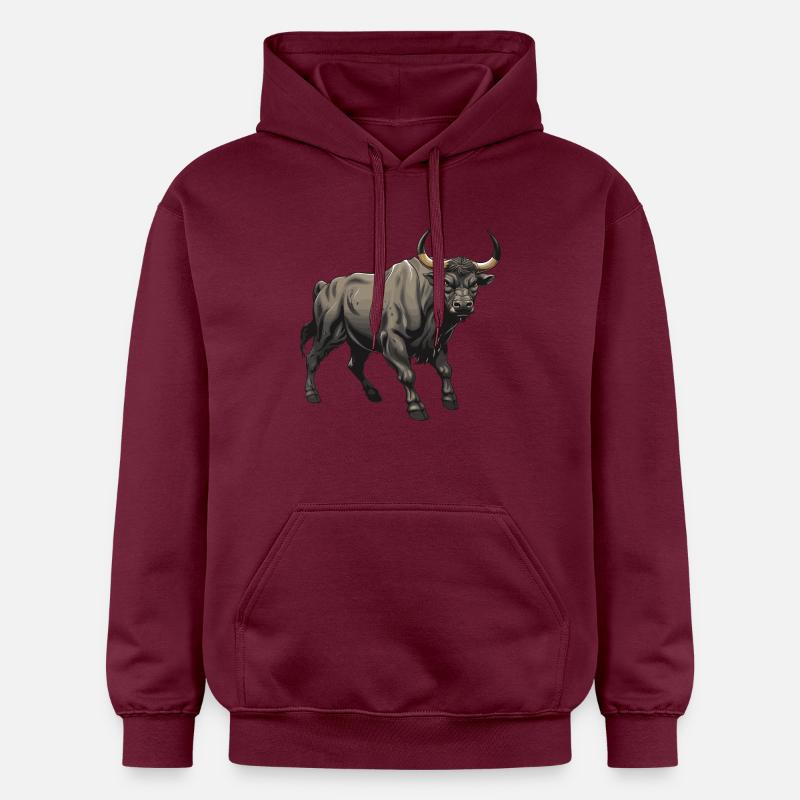 Taureau Taureau - Sweat à capuche Softstyle® Gildan Unisexe - maroon