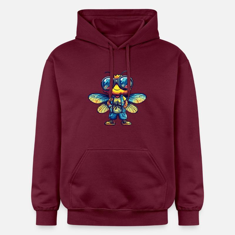 Libellule Été Drôle - Sweat à capuche Softstyle® Gildan Unisexe - maroon