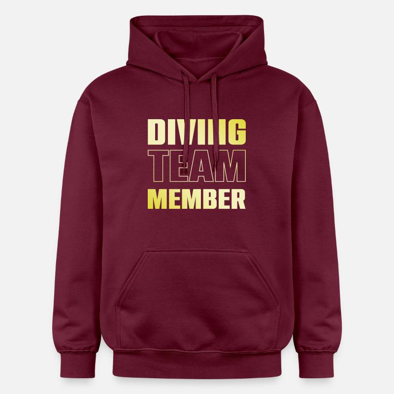 Équipe de plongée - Sweat à capuche Softstyle® Gildan Unisexe - maroon