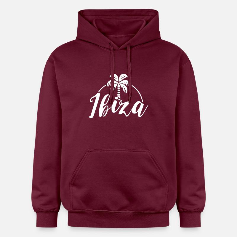 Ibiza Palm - Sweat à capuche Softstyle® Gildan Unisexe - maroon