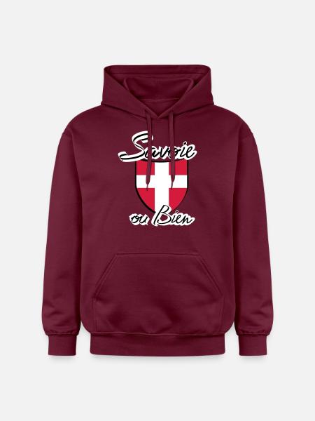 ecusson savoie - Sweat à capuche Softstyle® Gildan Unisexe - maroon