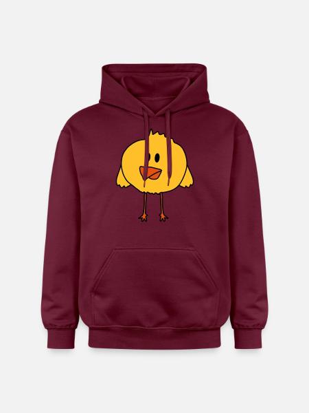 Cute Chick Bird - Gildan Unisex Softstyle® Midweight Hoodie - maroon