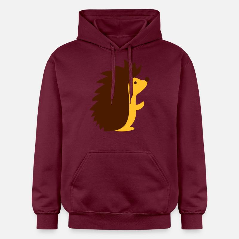 Hérisson - Sweat à capuche Softstyle® Gildan Unisexe - maroon