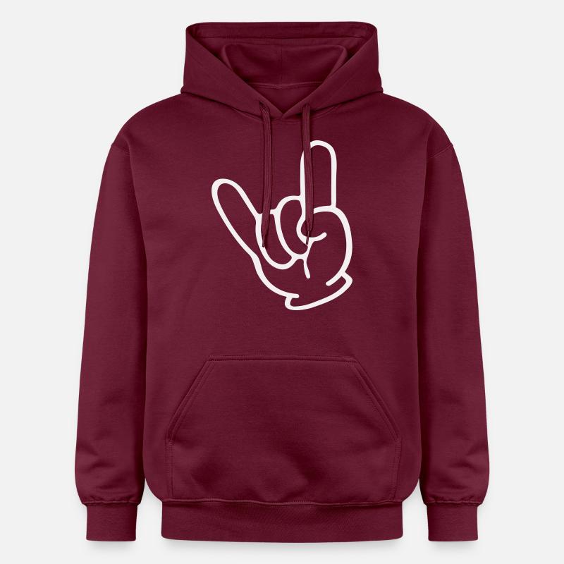Main de roche - Sweat à capuche Softstyle® Gildan Unisexe - maroon