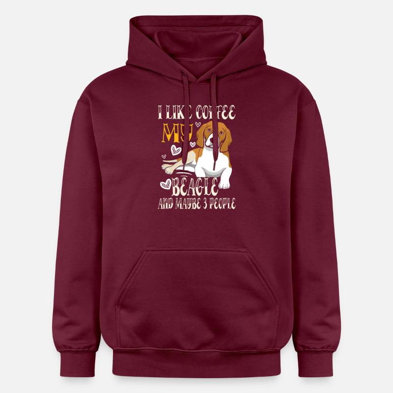 Café Beagle - Sweat à capuche Softstyle® Gildan Unisexe - maroon
